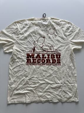 TSPTR Peanuts Malibu Records T Shirt Vintage White Size XL NwT